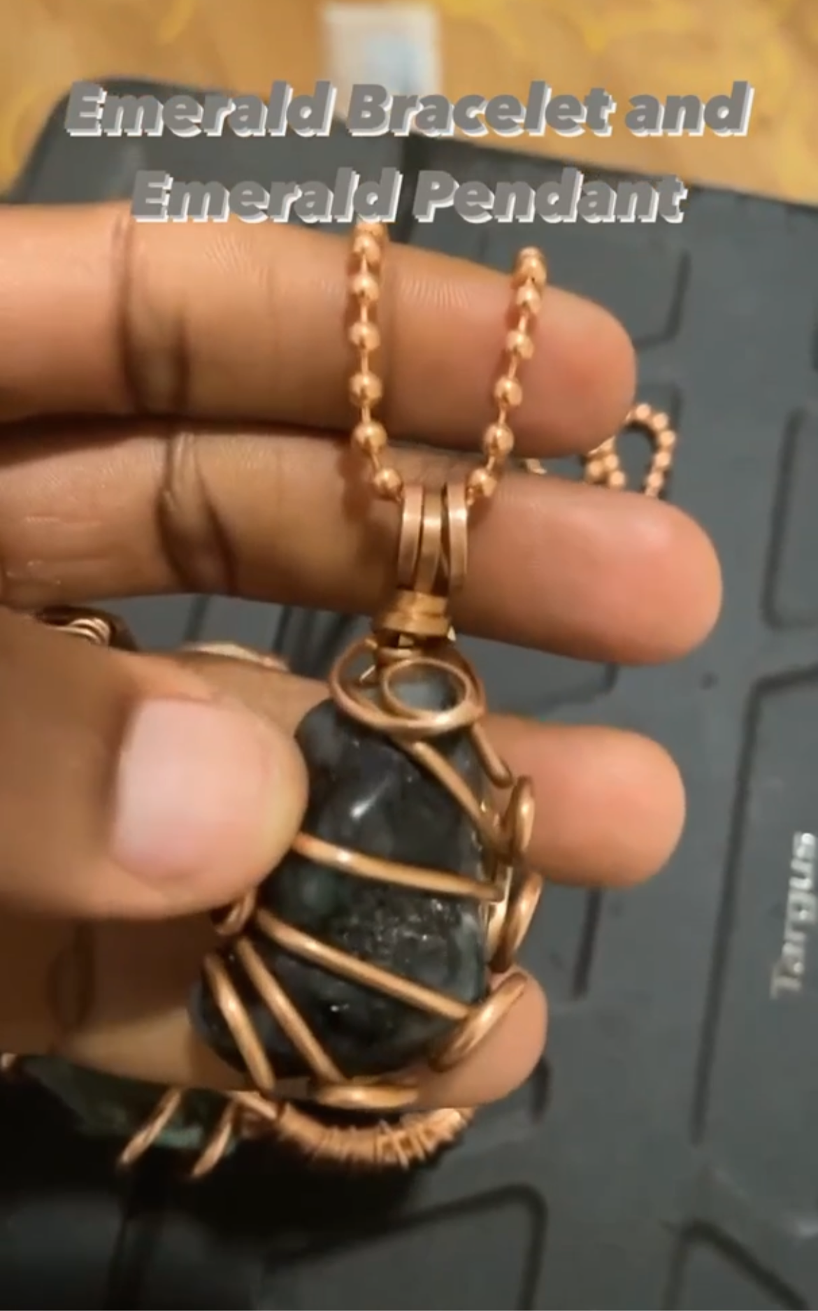 Emerald Bracelet and Necklace