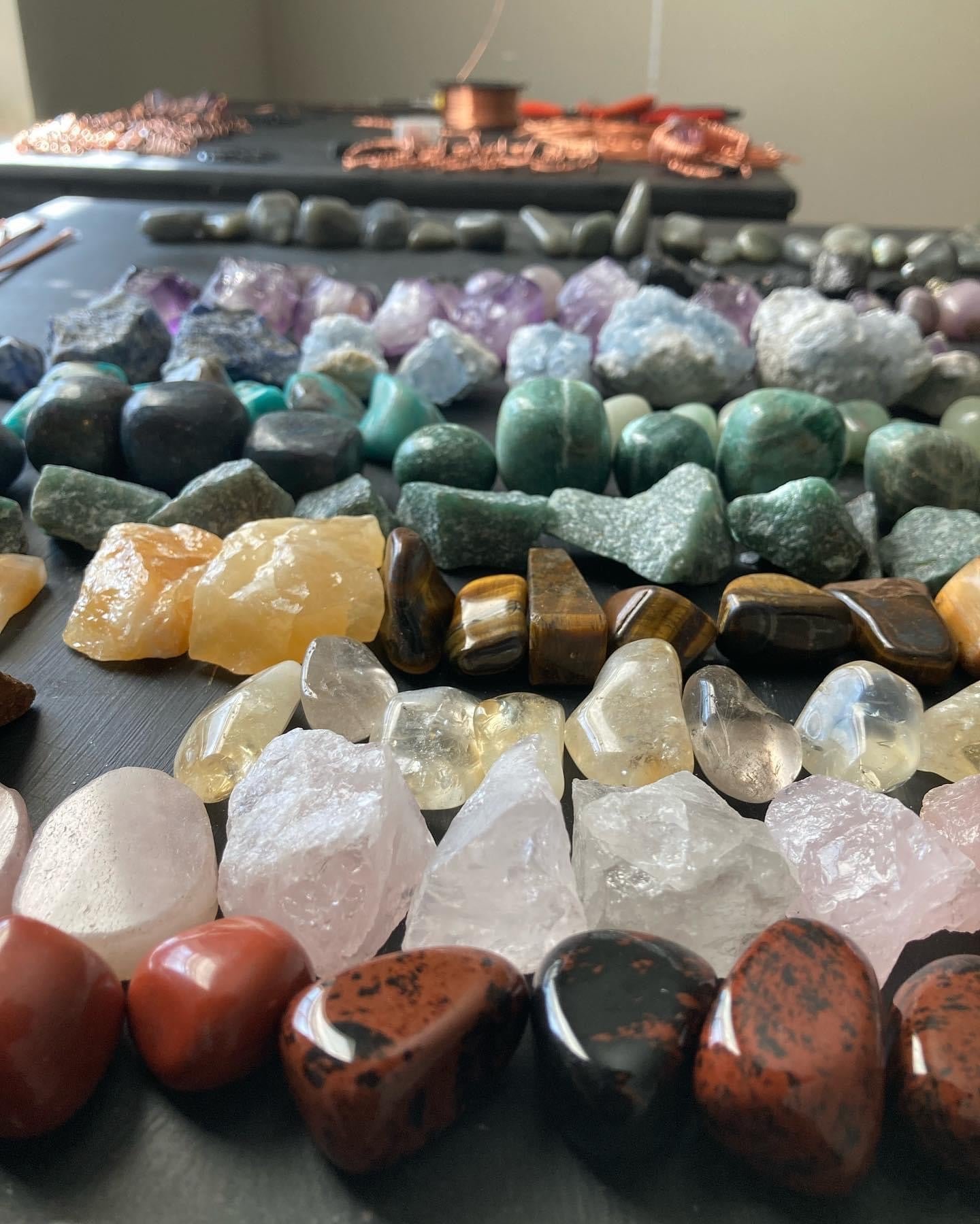 Custom hand crafted crystal pendant