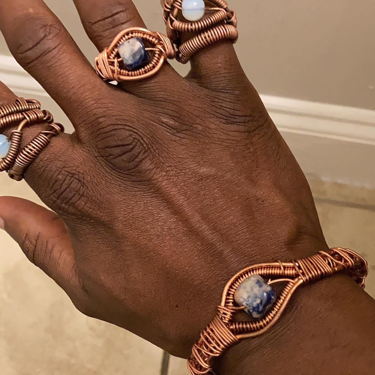 All Seeing Eye Sodalite Set