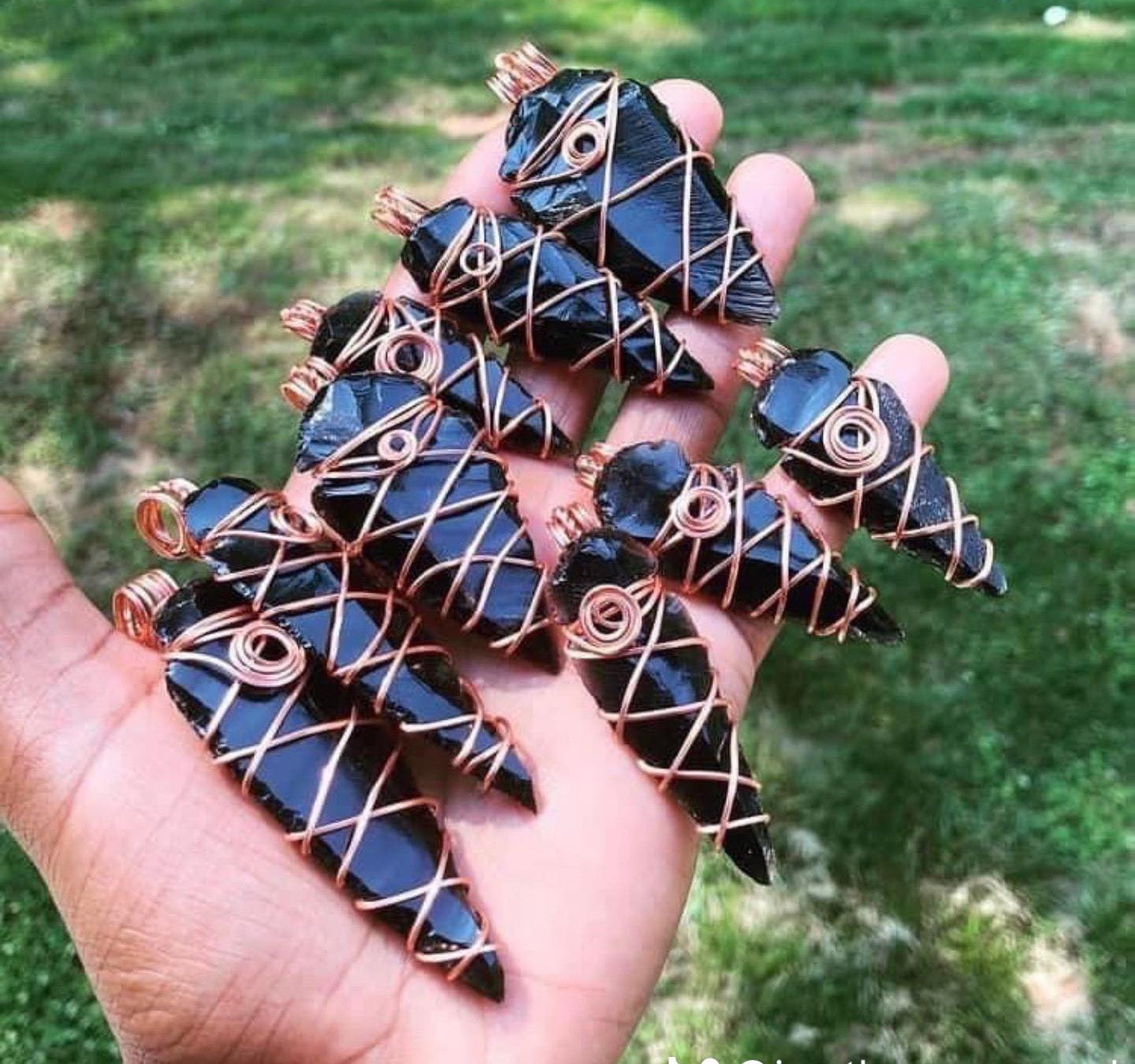 Black Obsidian Arrowhead