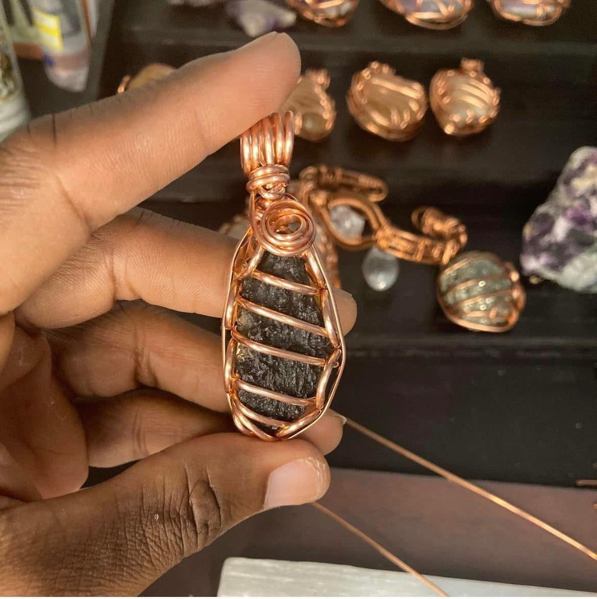 12 gram MOLDAVITE pendant