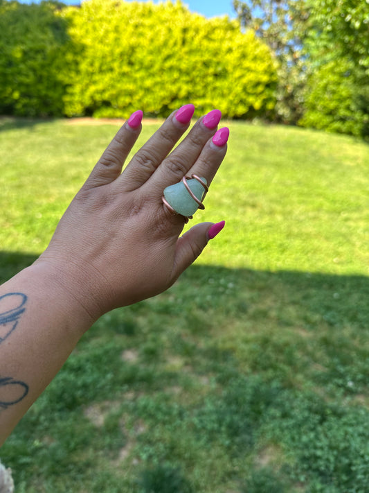 Green Aventurine Ring